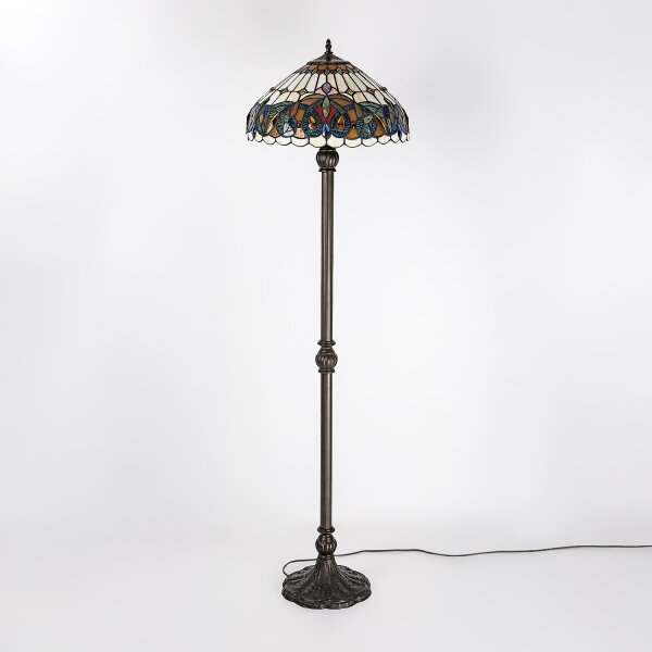 Brilagi - Tiffany vitrážová stojací lampa LUISA 2xE27/60W/230V