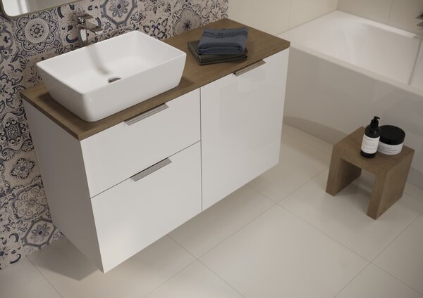 Cersanit City umyvadlo 60.5x36 cm obdélníkový na pult bílá K35-047