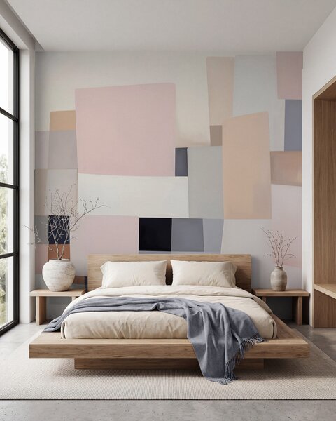 Fototapety Geometrická abstrakce s napodobeninou rozostření a textury, Fototapety abstraktní, w05785 : uwalls.cz