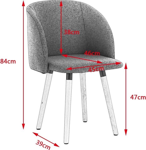 Jídelní židle - sada 4 kusů - sametově zelená - s područkami - výška 47 cm