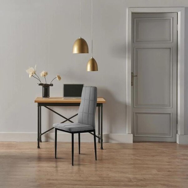 ModernHome KW01 Sada 4 ks jídelních židlí, šedá