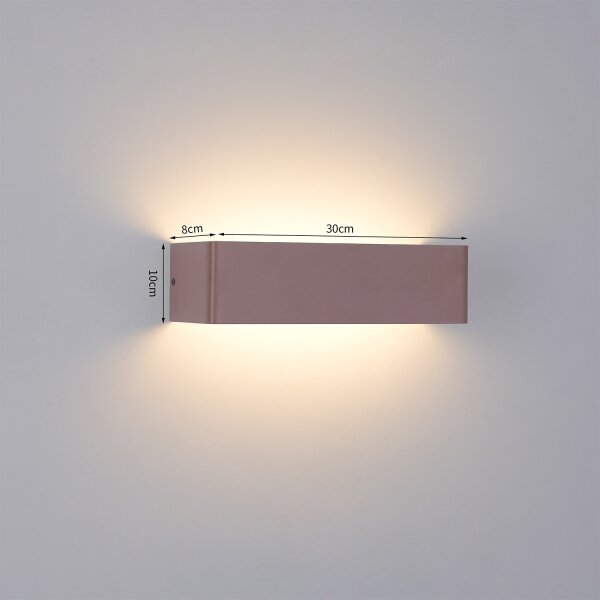 Brilagi - LED Venkovní nástěnné svítidlo DONNANI LED/12W/230V 30 cm hnědá IP44