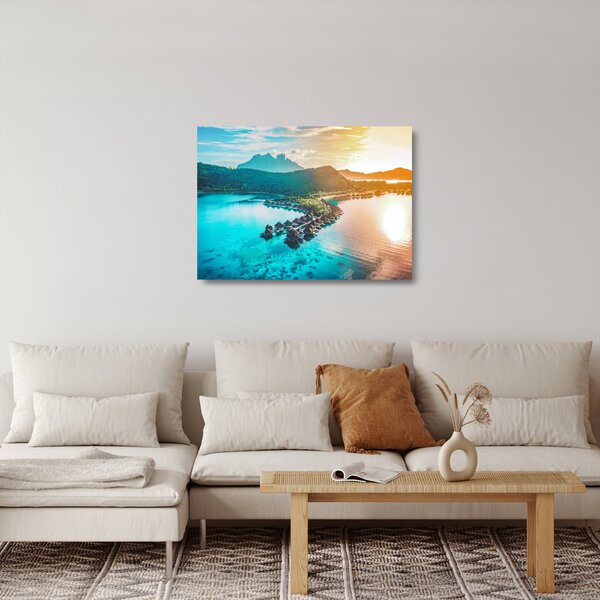 Skleněný obraz - Bora Bora (70x50 cm)