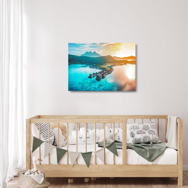 Skleněný obraz - Bora Bora (70x50 cm)