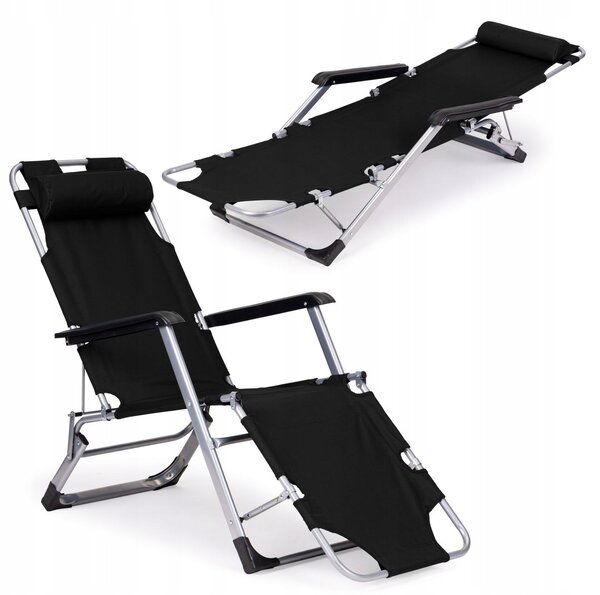 Zahradní lehátko MultiGarden ZRL010F BLACK černé