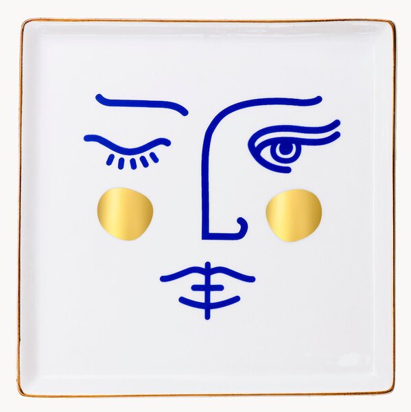 Porcelánový dekorativní tác Janus Goddess