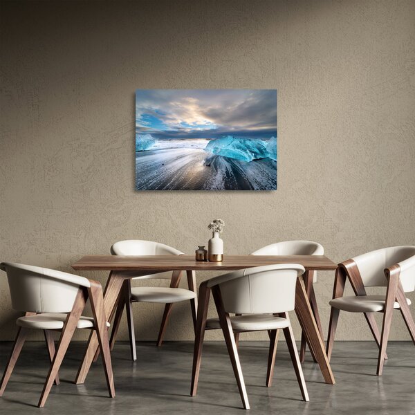 Skleněný obraz - Diamantová pláž (70x50 cm)