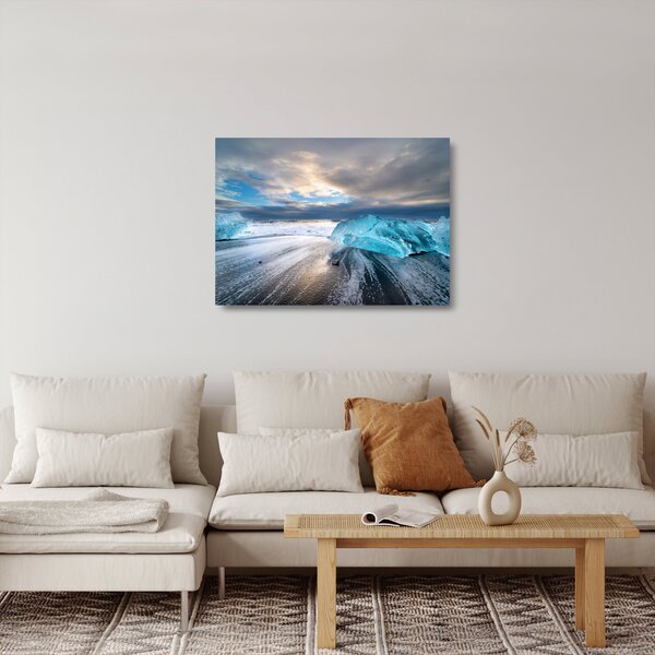 Skleněný obraz - Diamantová pláž (70x50 cm)