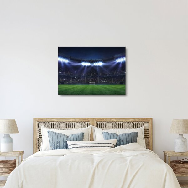 Skleněný obraz - Fotbalový stadion (70x50 cm)