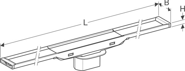 Geberit CleanLine sprchový odtok 90 cm ocel 154.450.KS.1