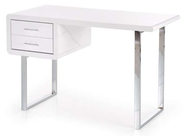 Psací stůl B30 - bílá/ chromovaná