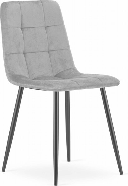 Židle Valora KARA světle šedá x2 - Dvoubarevné šedé židle pro neutrální styl