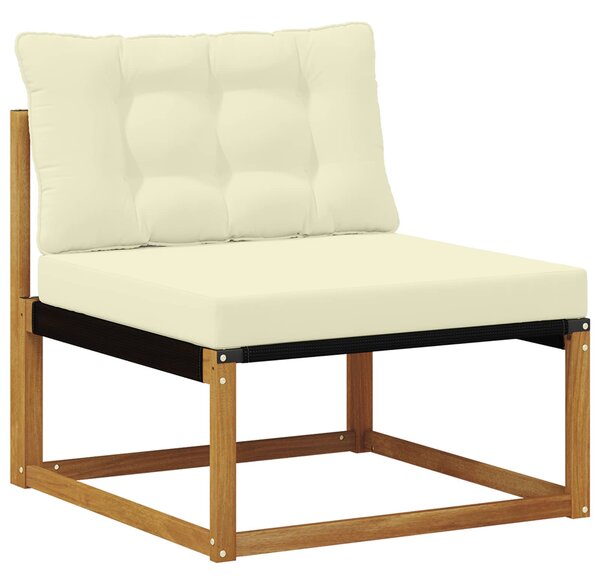 Venkovní pohovková souprava 4 ks Přirozená a Krémová 3369397