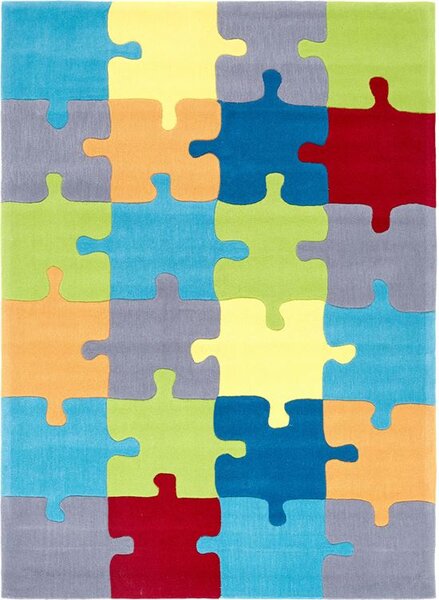 Nirmal Dětský kusový koberec Kids 18 Puzzle vícebarevný Rozměr: 100x150 cm