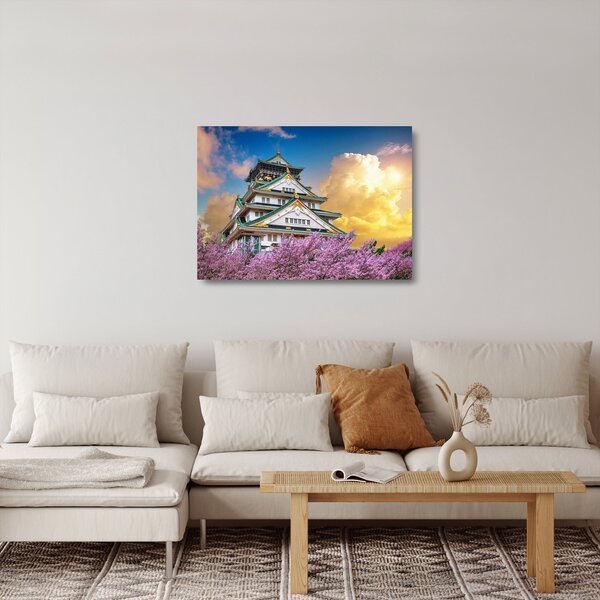 Skleněný obraz - Ósacký hrad (70x50 cm)