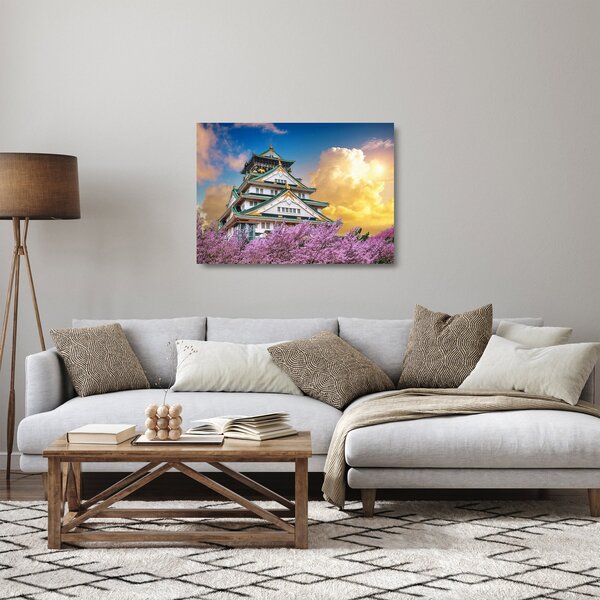 Skleněný obraz - Ósacký hrad (70x50 cm)