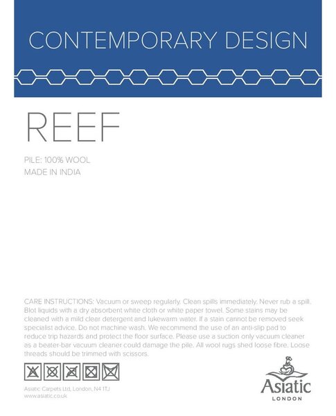 Šedo-žlutý koberec Asiatic Carpets Reef Big Zig, 120 x 170 cm