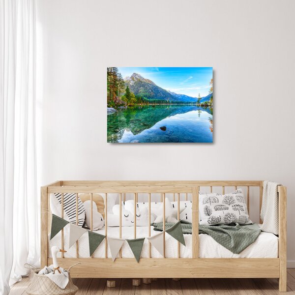 Skleněný obraz - Jezero Hintersee (70x50 cm)