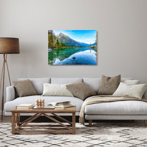 Skleněný obraz - Jezero Hintersee (70x50 cm)