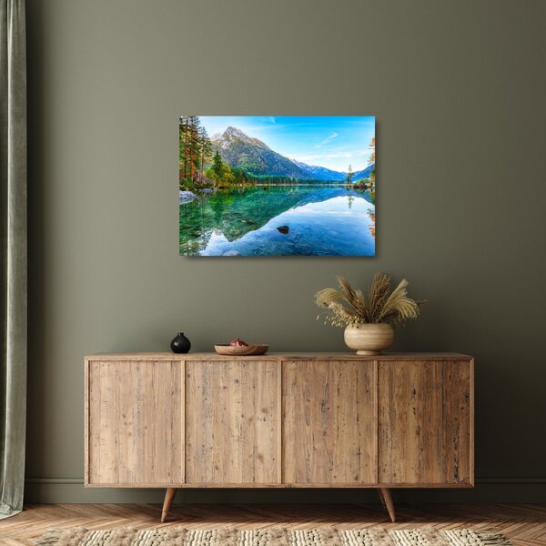 Skleněný obraz - Jezero Hintersee (70x50 cm)