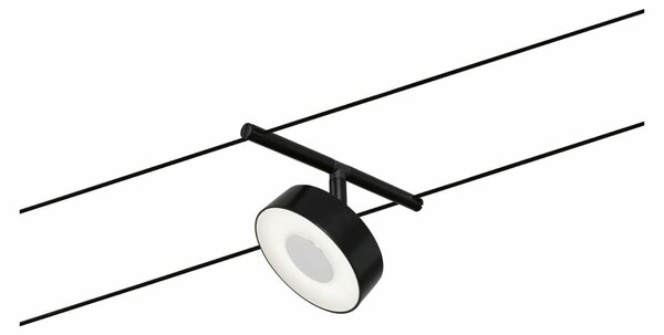 PAULMANN LED lankový systém Circle základní sada 5x5W 3000K 230/12V černá mat/chrom