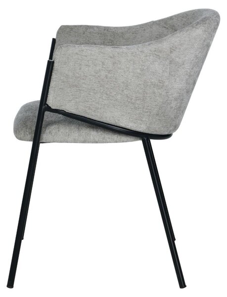 HowHomely | Kuchyňská židle – jídelní židle – 55 x 62 x 78 cm – šedá – jídelní židle – čalouněná židle