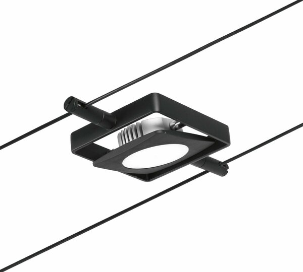 PAULMANN LED lankový systém MacLED základní sada 5x4,5W 3000K 230/12V černá mat/chrom