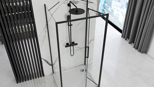 Sprchový Kout REA RAPID FOLD 80x80 Black
