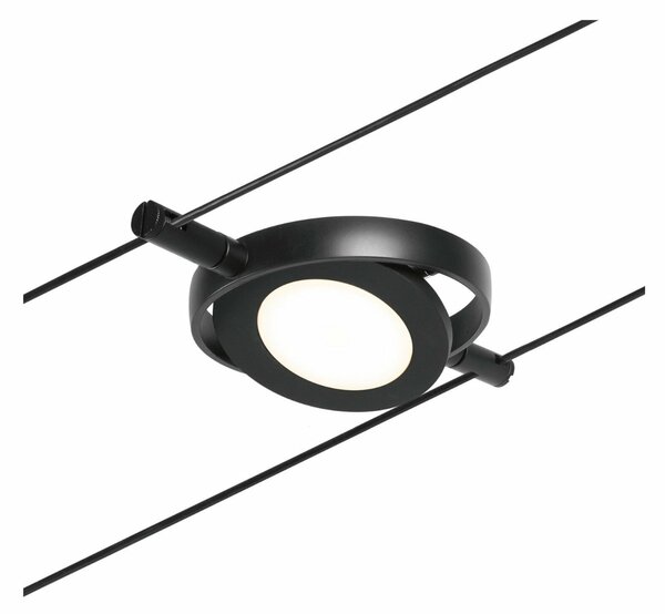 PAULMANN LED lankový systém RoaMac spot 4,5W 3000K 12V černá mat/chrom