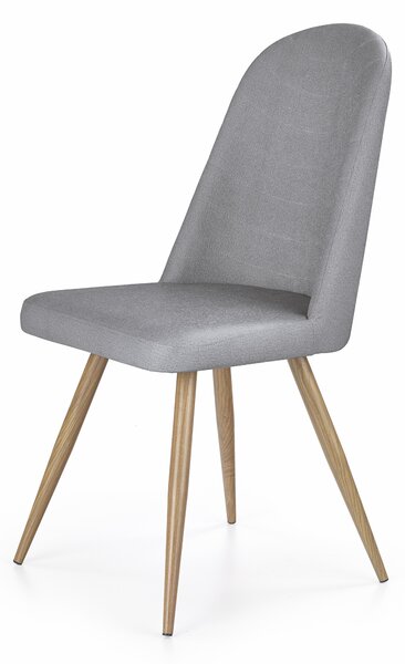 Jídelní židle EDA šedá/dub medový