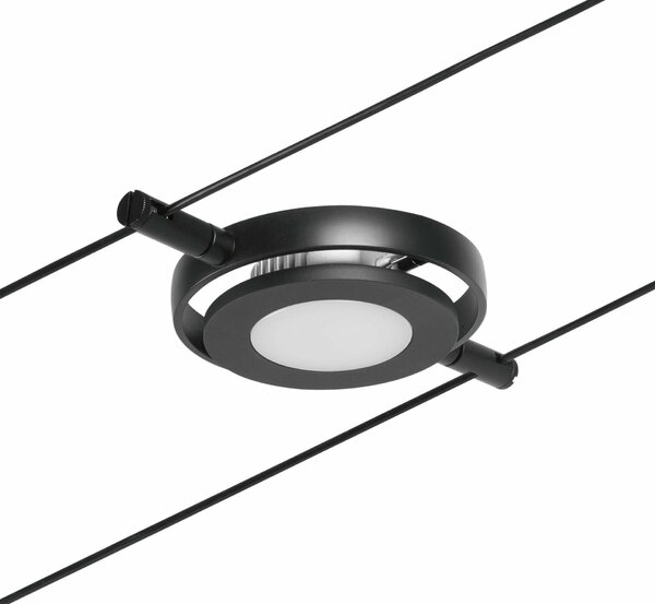 PAULMANN LED lankový systém RoaMac spot 4,5W 3000K 12V černá mat/chrom