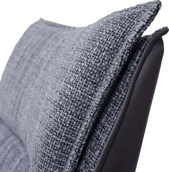 Jídelní židle HWC-N71, kuchyňská židle, otočná s automatickým opěradlem, tkanina/textil (420 g/m²) Oeko-Tex šedá