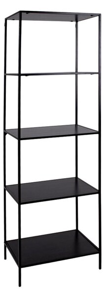 Černá knihovna v dekoru jasanu 51x170 cm Vita - House Nordic
