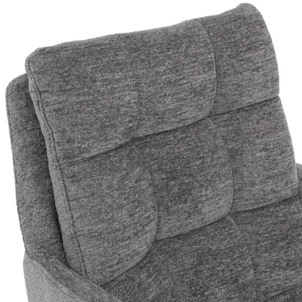 Sada 6 jídelních židlí HWC-Q36, kuchyňské židle, otočné, potah z chenille (680 g/m²), certifikát Öko-Tex, dřevo MVG šedá