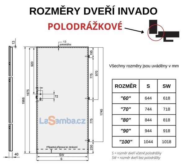 Interiérové dveře INVADO MIRROR 2