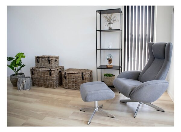 Černá knihovna v dekoru jasanu 51x170 cm Vita - House Nordic