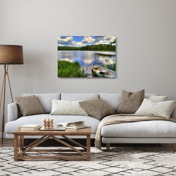 Skleněný obraz - Malebná vesnice (70x50 cm)