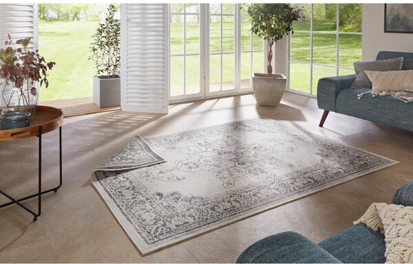 Šedo-krémový venkovní koberec NORTHRUGS Borbon, 120 x 170 cm