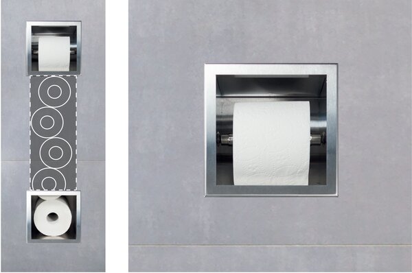Balneo Wall-Box Paper Inox držák na toaletní papír || PB-IN2