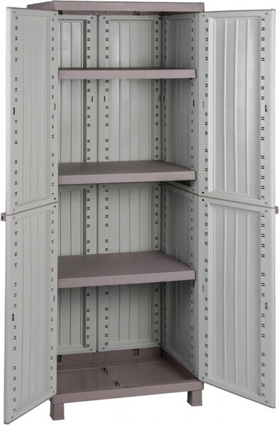 Terry Store-Age C- Wood 2680, Skíka, Podlahový, Skíka u zdi, 3 police/polic, 2 dveře/dveí, Svtle hndoedá