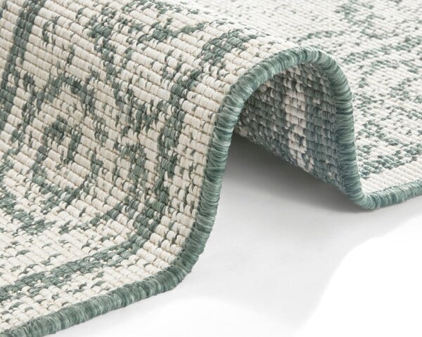 Zeleno-krémový venkovní koberec NORTHRUGS Cebu, 160 x 230 cm