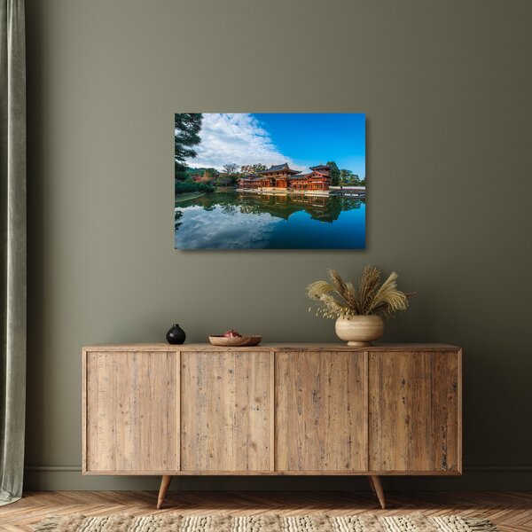 Skleněný obraz - Chrám Byodo-in, Japonsko (70x50 cm)