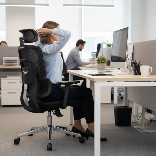 Kancelářská ergonomická židle Neoseat GARY — černá, nosnost 150 kg