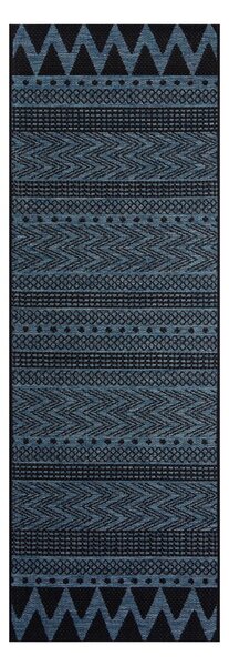 Tmavě modrý venkovní koberec NORTHRUGS Sidon, 70 x 200 cm