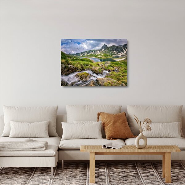 Skleněný obraz - Pohled na horu Rila (70x50 cm)