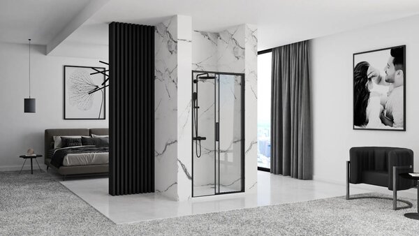 Posuvné sprchové dvere Rea RAPID SLIDE 140 Black