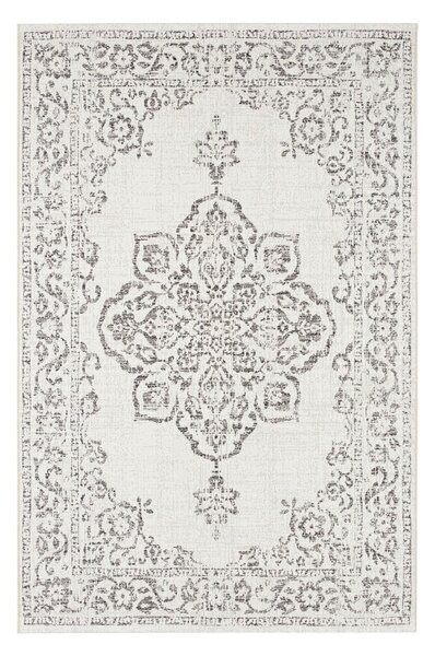 Šedo-krémový venkovní koberec NORTHRUGS Tilos, 200 x 290 cm