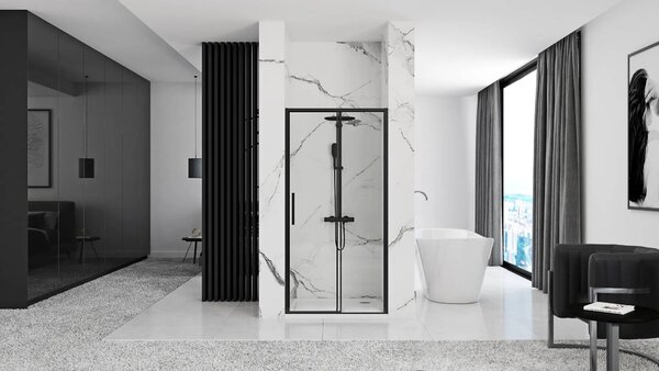 Posuvné sprchové dvere Rea RAPID SLIDE 140 Black