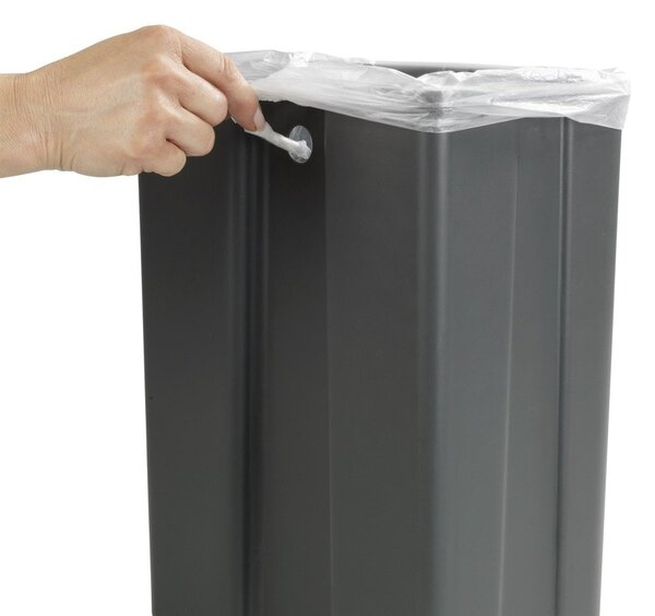 Wenko odpadkový koš 12 l šedá 54903100