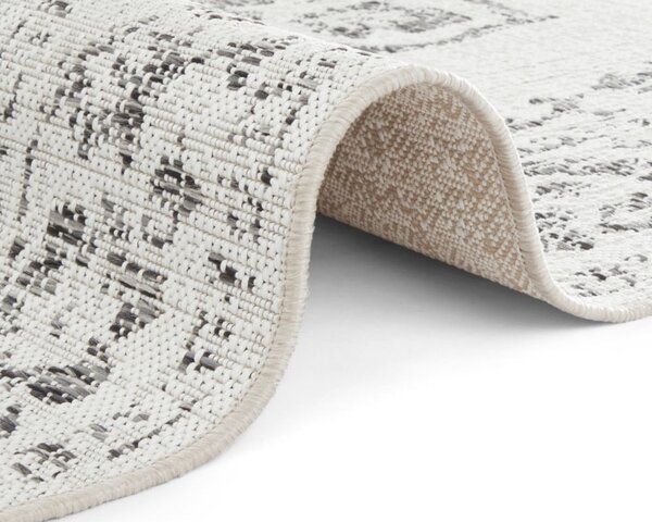 Šedo-krémový venkovní koberec NORTHRUGS Tilos, 160 x 230 cm